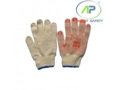 Găng tay len chấm hạt nhựa PVC (70g) loại 1